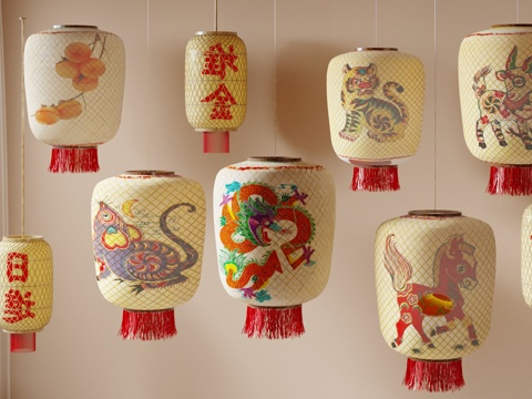 New Chinese Decorative Light Oil Paper Lantern