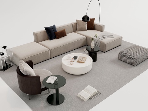 Sofa coffee table combination