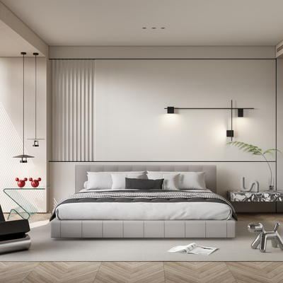 Molteni & C Modern Cream Style Bedroom Master Room