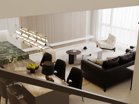 Modern Living&Dining Room