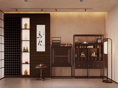 New Chinese Tea Cabinet Storage Cabinet