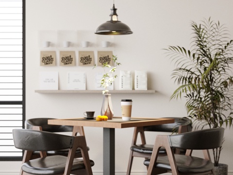 Mid-century Style dining table and chair