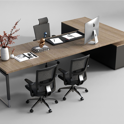 modern office desk and chair