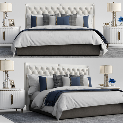 Jane European Fabric Double Bed