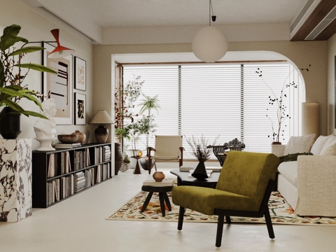 Mid-century Style Living Room