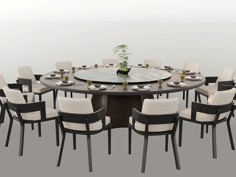 New Chinese Dining Table New Chinese Dining Table and Chair Combination Solid Wood Dining Chair Dining Table