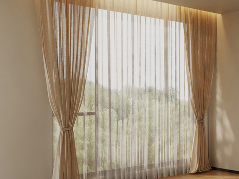 modern curtain gauze curtain