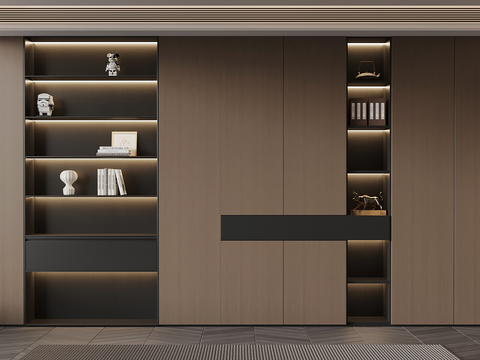 Italian Minimalist Bookcase Book Ornaments