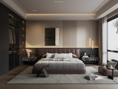 Modern Italian Home Bedroom No Master Lamp Bedroom Master Bedroom Second Bedroom Bay Window Bedroom Double Bed