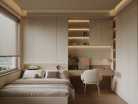 Cream style tatami bedroom