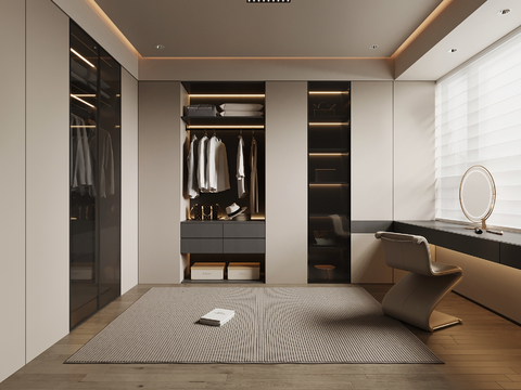 Modern Italian Cloakroom Wardrobe Dressing Table