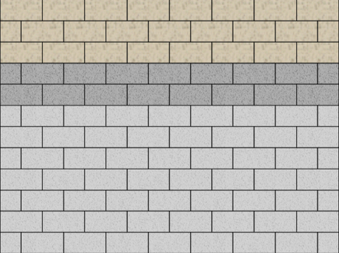 Seamless permeable brick