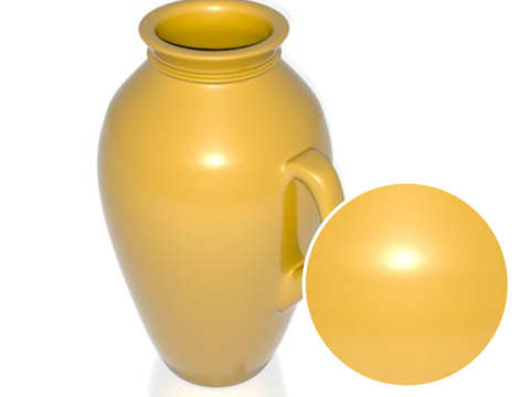 High-gloss ceramic pottery jar