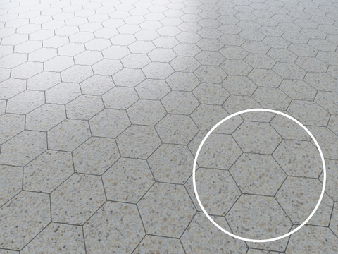 Floor Tile Hexagonal Brick