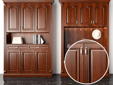 cabinet high-gloss wood grain