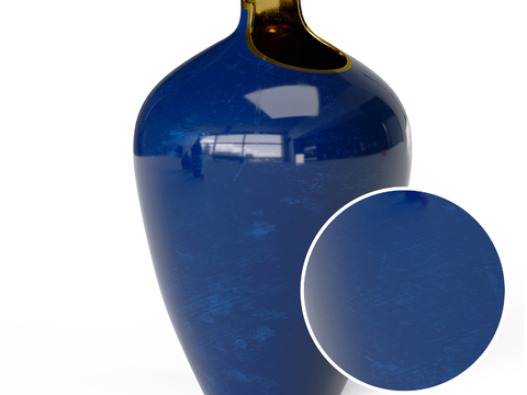 High-gloss ceramic pottery jar