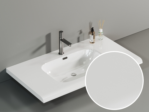 Wash basin high-gloss ceramic