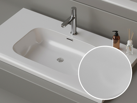 Wash basin high-gloss ceramic