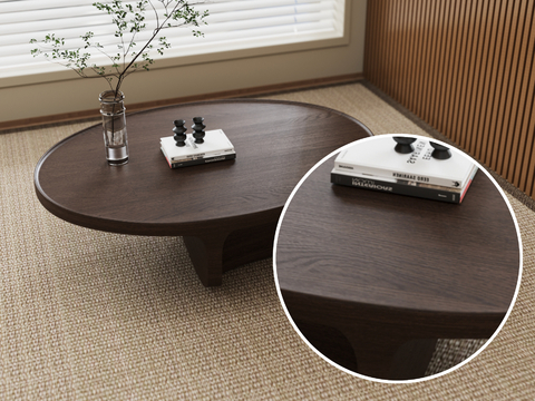 Coffee table matte wood grain