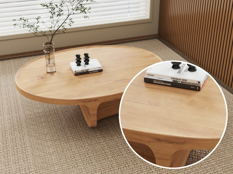 Tea table original wood grain