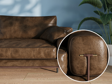 Sofa leather cowhide