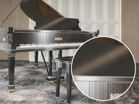 Black piano paint