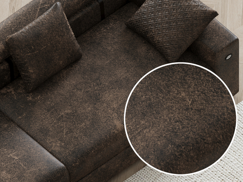 Sofa leather cowhide