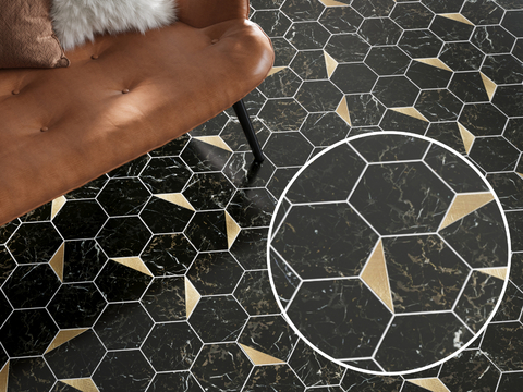 Floor Tile Hexagonal Brick