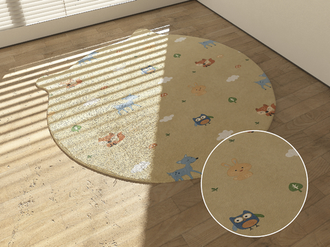 Cartoon Carpet Round Carpet