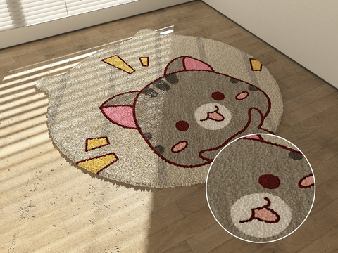 Cartoon Carpet Round Carpet