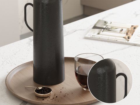 Black Aluminum Water Cup