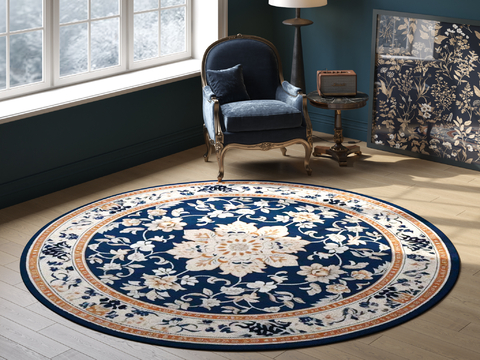 Blue Round Pattern Carpet 2025 Edition VR