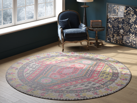 Retro Round Pattern Carpet 2025 Edition VR