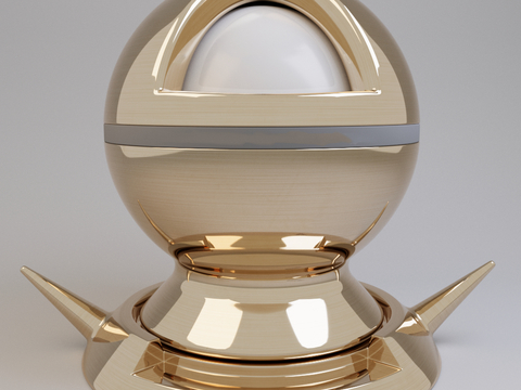 High-gloss brushed champagne gold metal 2025CR
