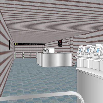 Free modern subway station