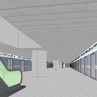 Free modern subway station