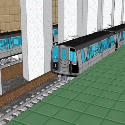 Free modern subway station