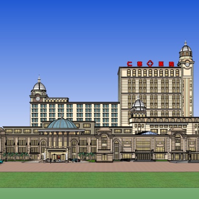 European-style hospital building for free