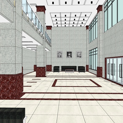 Modern Office Lobby Reception Area Free