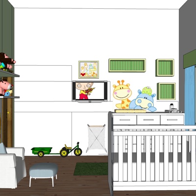 Modern kids Bedroom free