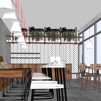 Industrial Style Milk Tea Shop