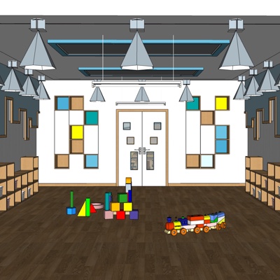 Modern Kindergarten Activity Room