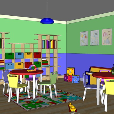 Modern Kindergarten Classroom Free