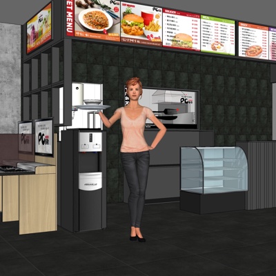 Modern Fast Food Restaurant Free