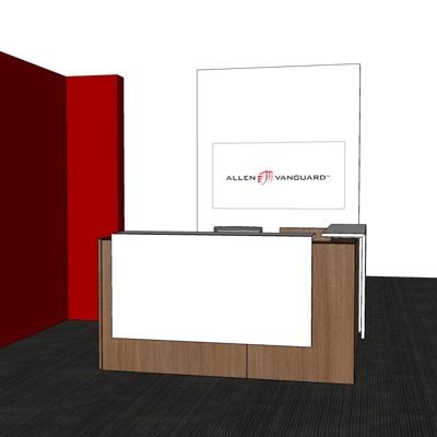 Modern Office Front Desk Free