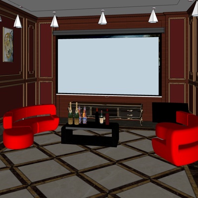 European-style video room for free