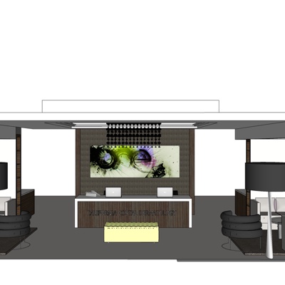 Modern Office Front Desk Free