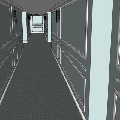 Free modern office corridor