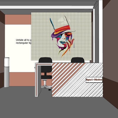 Modern Office Front Desk Free