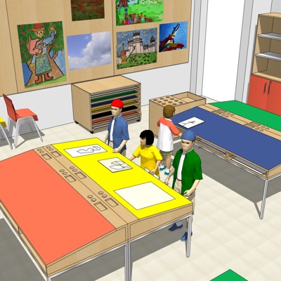 Modern Kindergarten Classroom Free